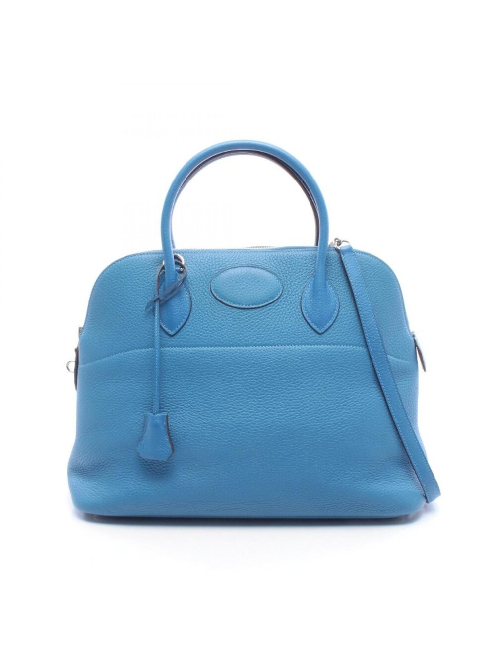 Hermes Handbag Bolide 35 2-Way Blue Leather